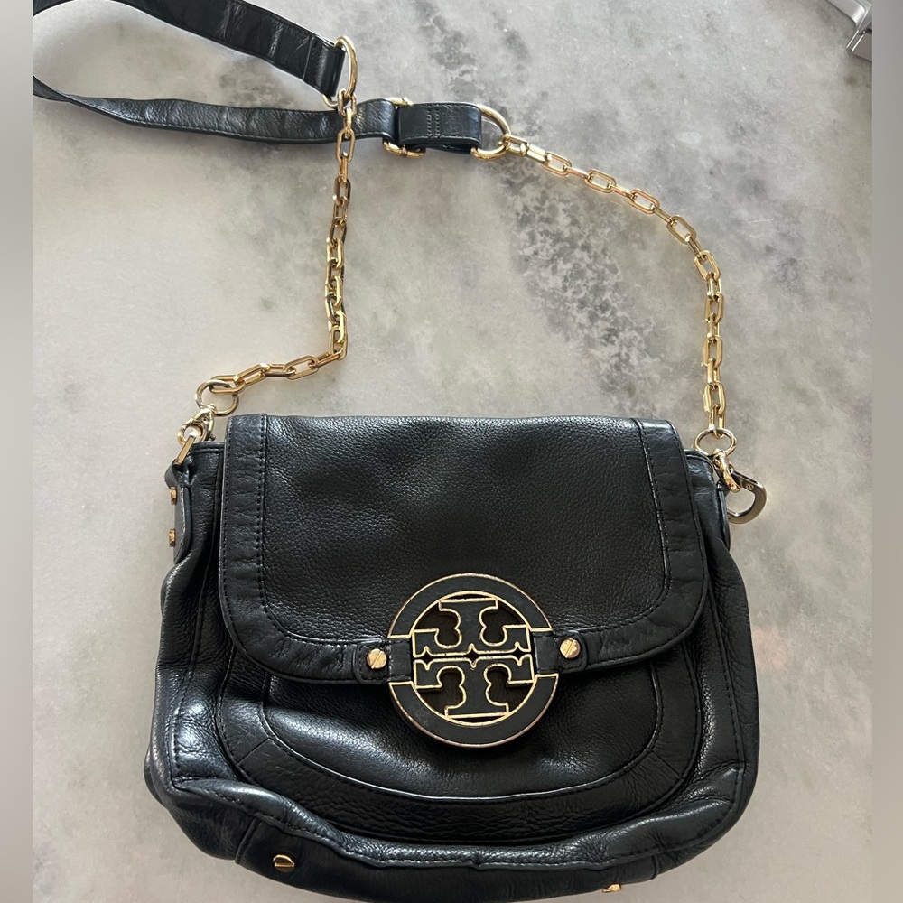 Tory Burch Black Leather Crossbody Bag